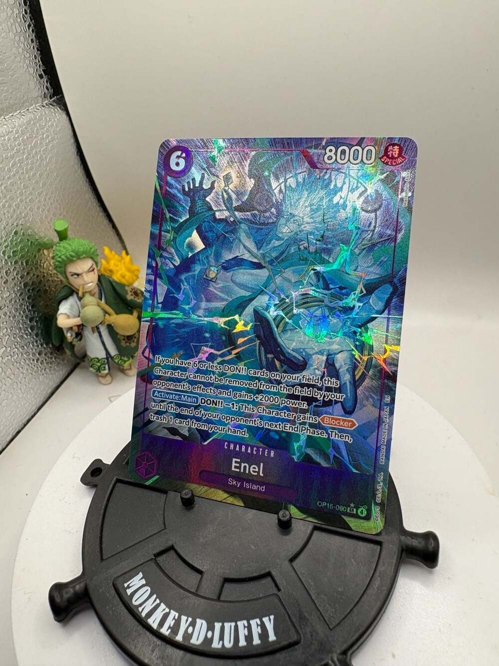 One Piece TCG Enel (OP15-060) SR Alt Art Adventure on KAMI's Island ENGLISH